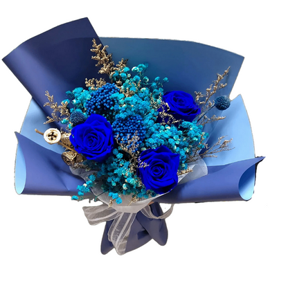 Buchet cu flori criogenate - Royal Blue