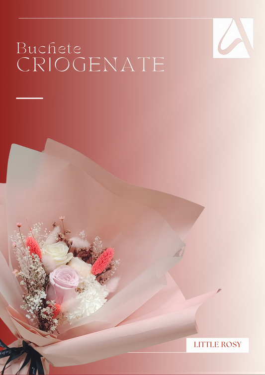 Buchet cu flori criogenate - Little Rosy