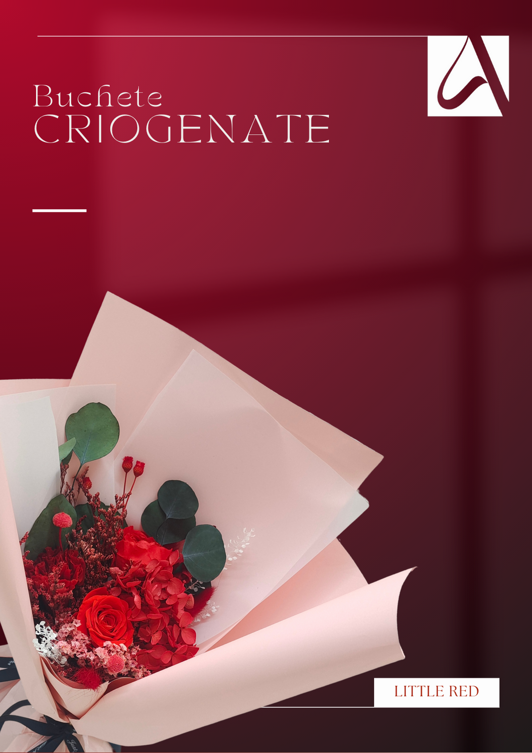 Buchet cu flori criogenate - Little Red