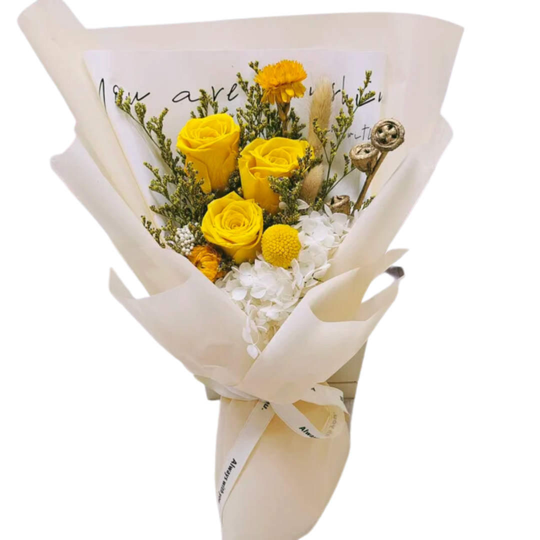 Buchet cu flori criogenate - Eternal Sunshine