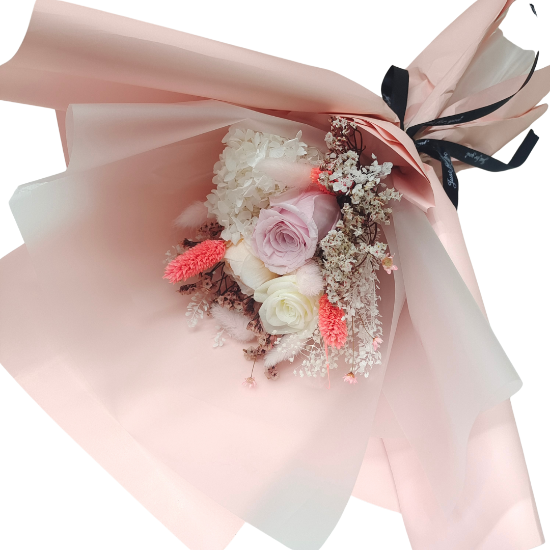 Buchet cu flori criogenate - Little Rosy