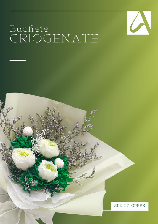 Buchet cu flori criogenate - Spring Green