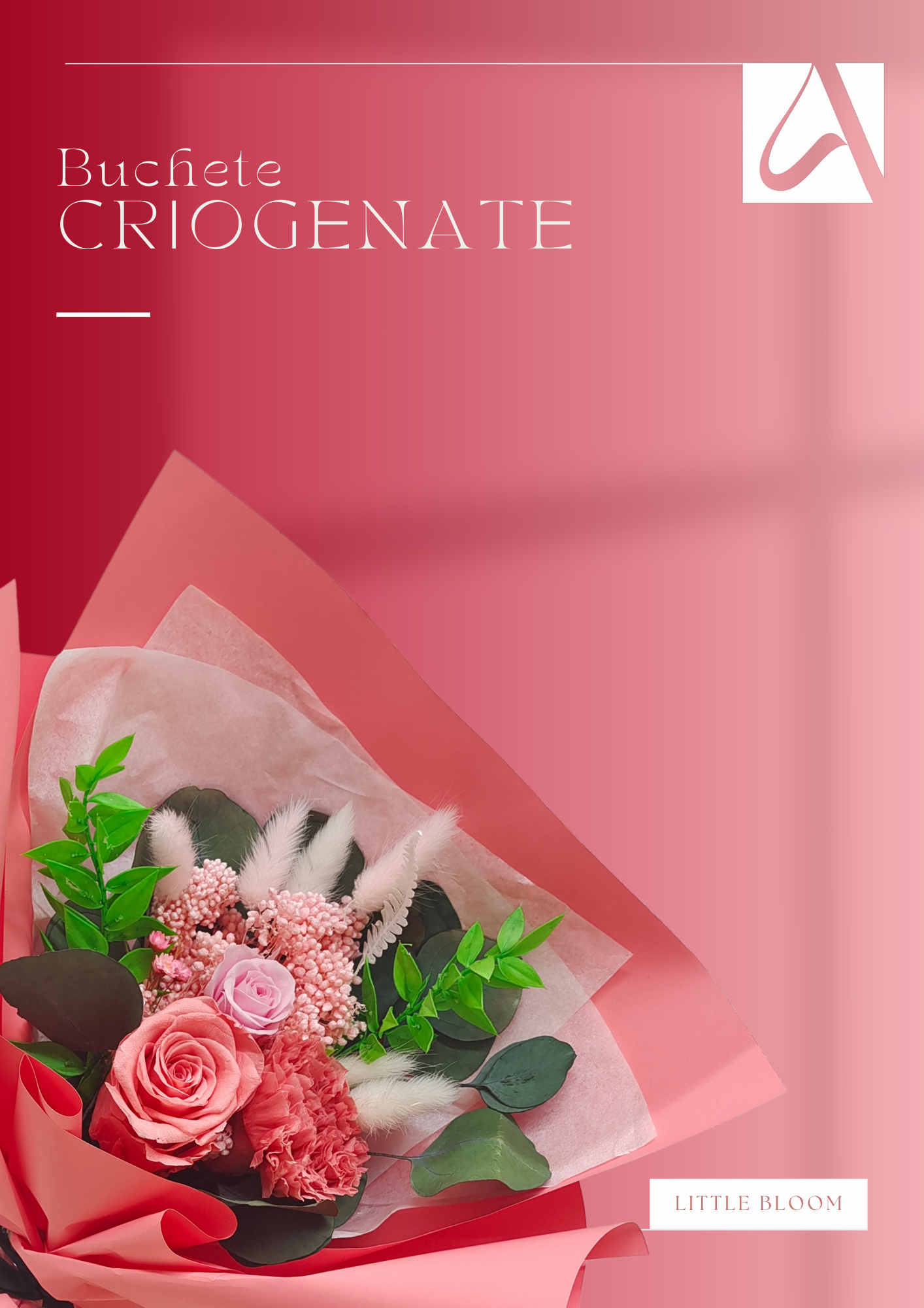 Buchet cu flori criogenate - Little Bloom